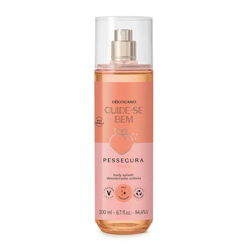 O Boticário Cuide-se Bem Pessegura Body Splash Deodorant Cologne 200ml